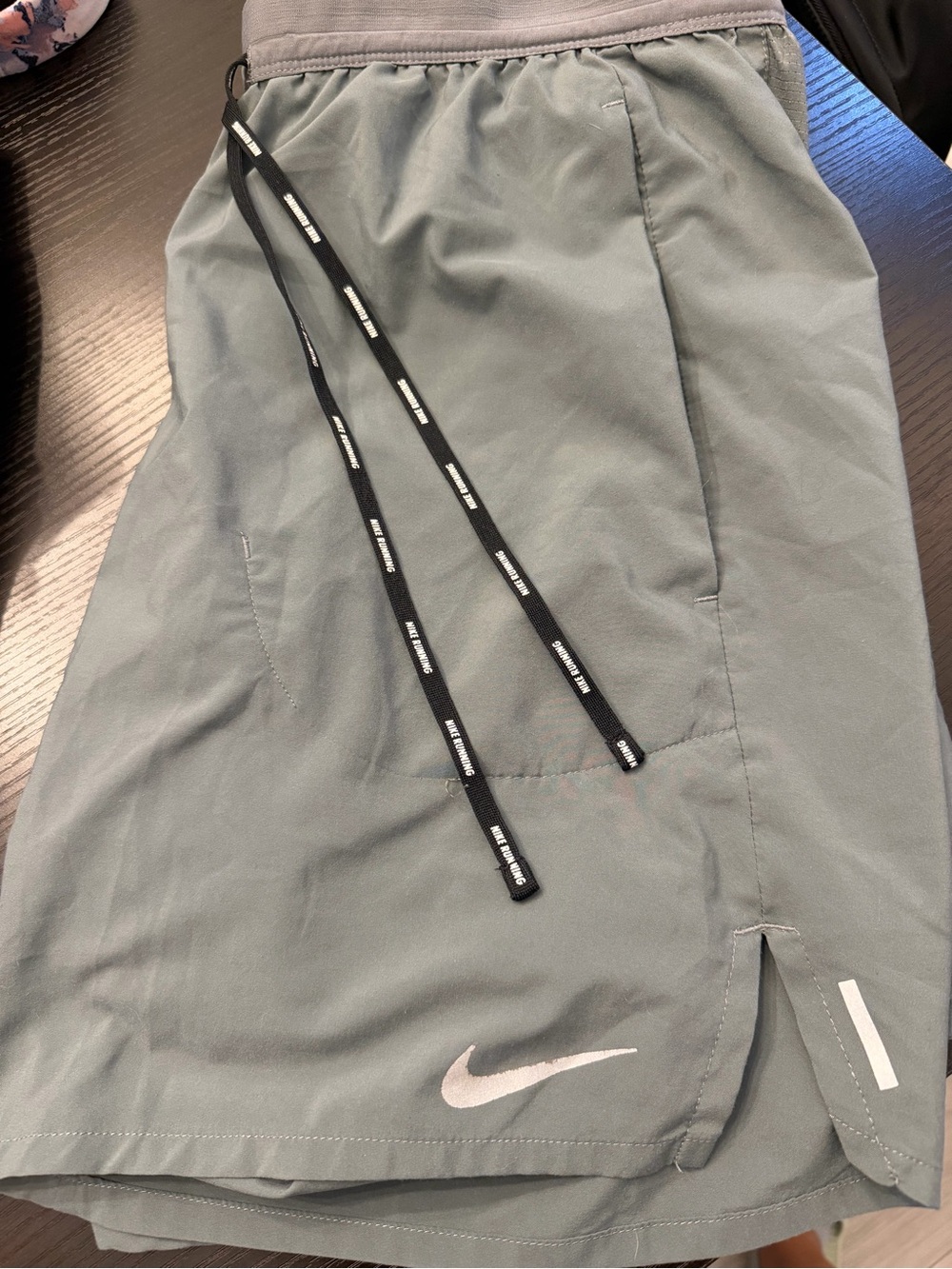 Women’s Nike Light Gray Dri-FIT Performance Shorts